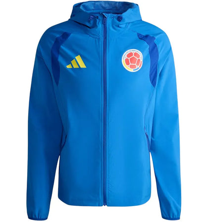 adidas Colombia Tiro Travel Full Zip Windbreaker Bright Royal - authentic adidas product