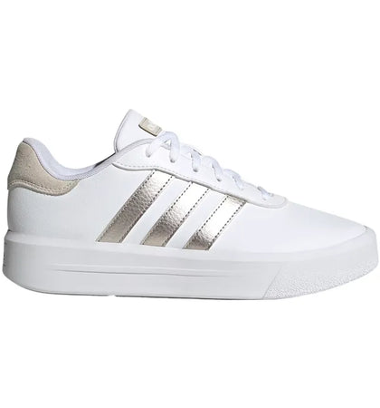 adidas Court Platform Cloud White Champagne Met. Alumina (Women's) - authentic adidas sneakers