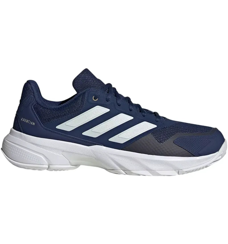 adidas Courtjam Control 3 Dark Blue Zero Metalic White - vue 360