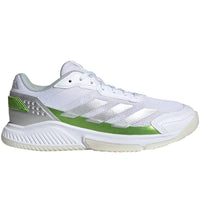 adidas Courtquick Padel Cloud White Silver Metallic Lucid Lemon (Women's)