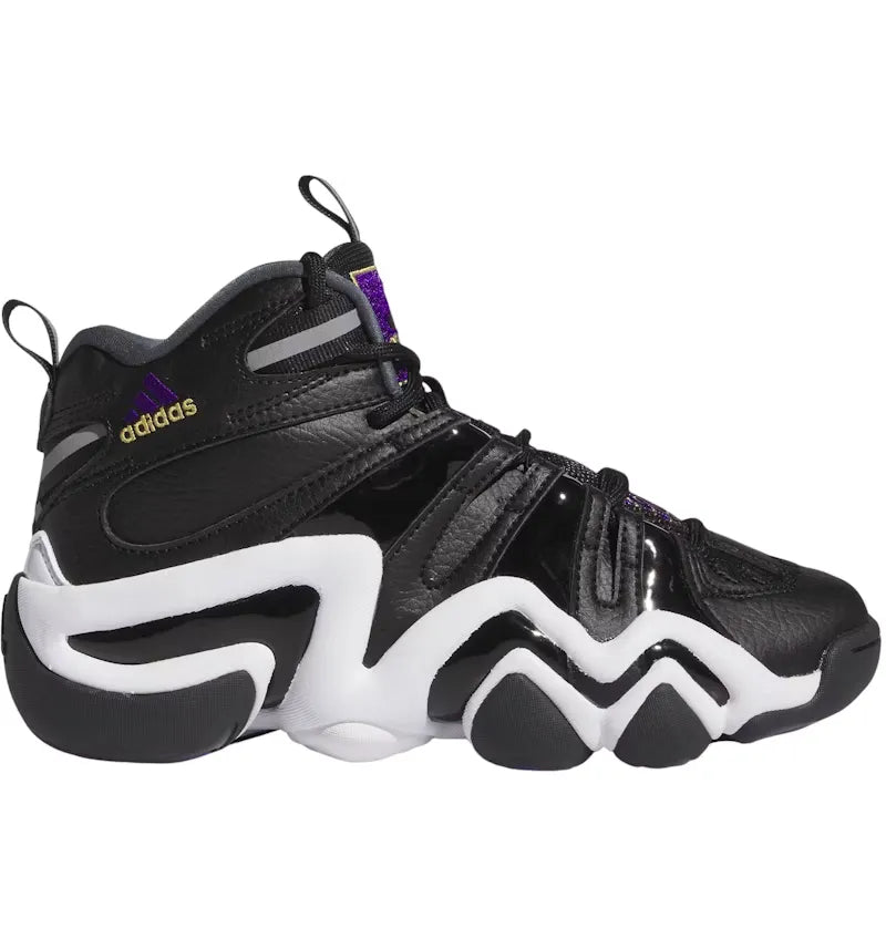 adidas Crazy 8 Core Black Regal Purple Cloud White (GS) - vue 360