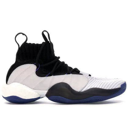 adidas Crazy BYW X Black White Purple - authentic adidas sneakers