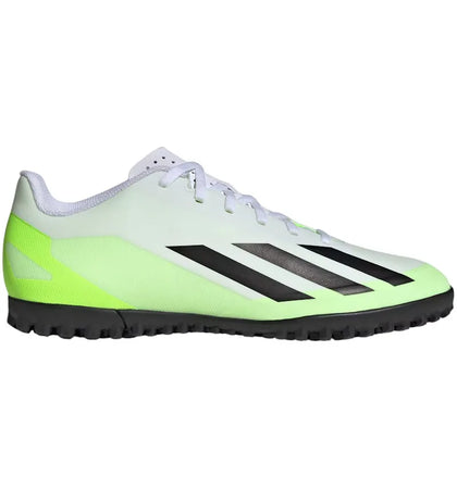 adidas X Crazyfast.4 Turf Cloud White Core Black Lucid Lemon - authentic adidas sneakers