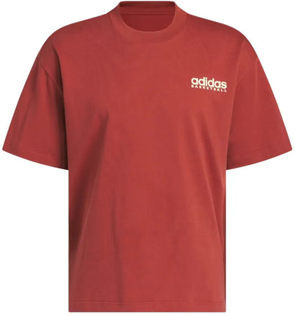 adidas Design Studio Players Graphic Tee Preloved Ruby Warm Vanilla - authentic adidas product