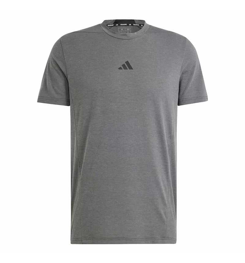 adidas Designed for Training Workout Tee Dgh Solid Grey - vue 360