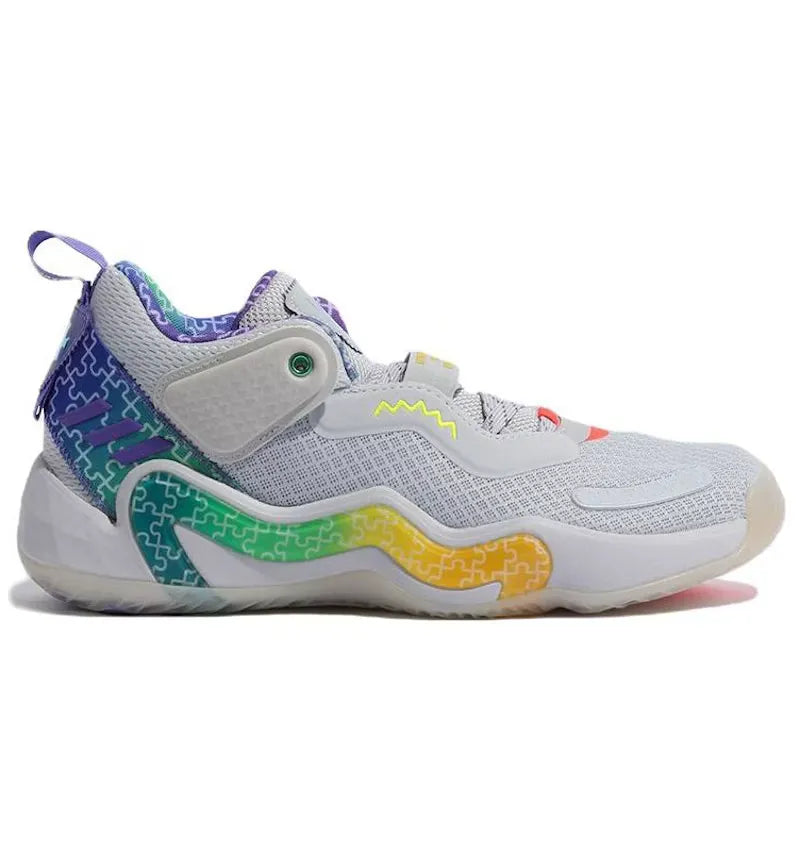 adidas D.O.N. Issue #3 Grey Rainbow - vue 360