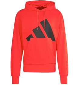 adidas Essentials Big Logo French Terry Hoodie Pure Ruby/Black - authentic adidas apparel