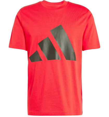 adidas Essentials Big Logo Tee Pure Ruby/Black - authentic adidas product