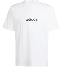 adidas Essentials Linear Single Jersey Tee White/Black