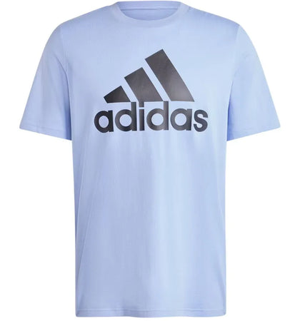 adidas Essentials Single Jersey Big Logo T-Shirt Blue Spark/Black - authentic adidas apparel