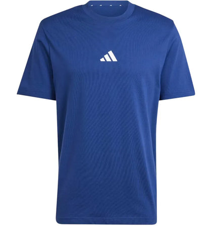adidas Essentials Small Logo Single Jersey T-Shirt Dark Blue/White - authentic adidas apparel