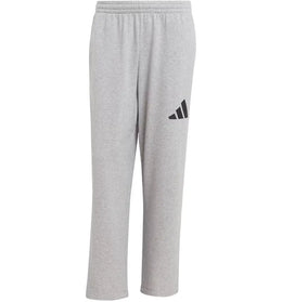 adidas Essentials Wide Leg 3 Bar Logo Pant Medium Grey Heather/Black - authentic adidas product
