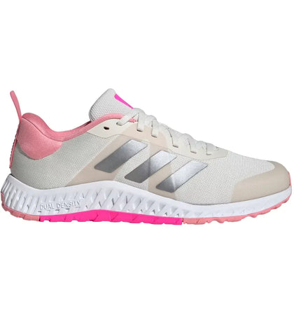 adidas Everyset Trainer Chalk White Iron Metallic Lucid Pink (Women's) - authentic adidas sneakers