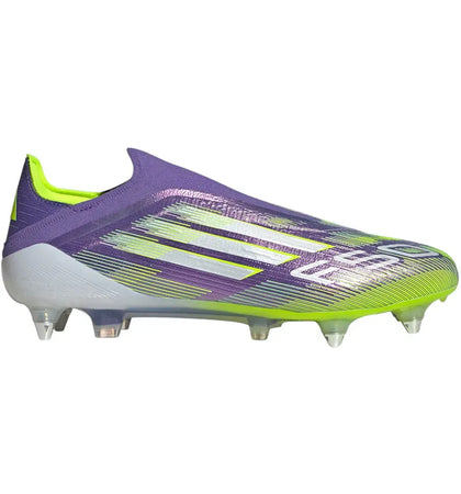 adidas F50 Elite Laceless SG Purple Rush Cloud White Lucid Lemon - authentic adidas sneakers