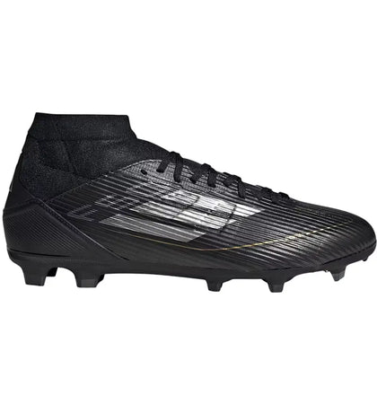 adidas F50 League Mid-Cut FG/MG Black Iron Metallic - authentic adidas sneakers