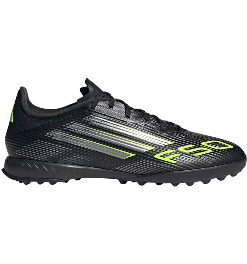 adidas F50 League Turf Core Black Iron Metallic Lucid Lemon (GS) - vue 360