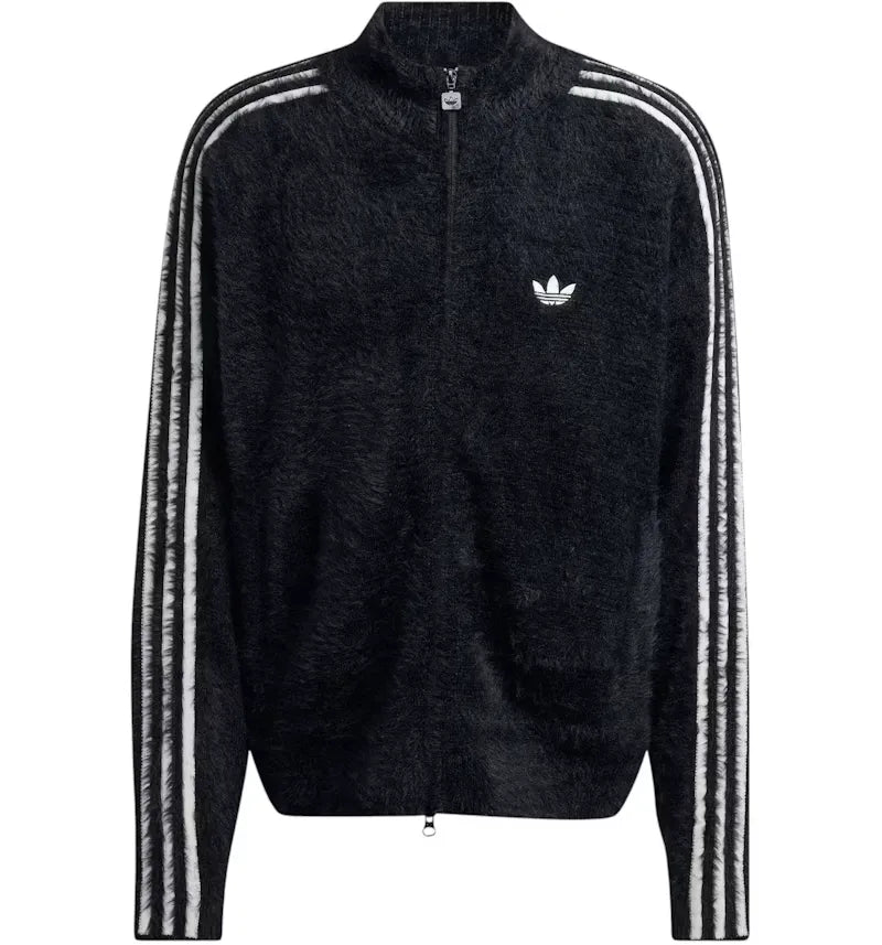 adidas Faux Mohair Classic Tracktop Black Off White - vue 360