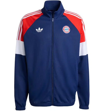 adidas FC Bayern Munich Lfstlr Track Top Dark Blue/Red/White - authentic adidas product