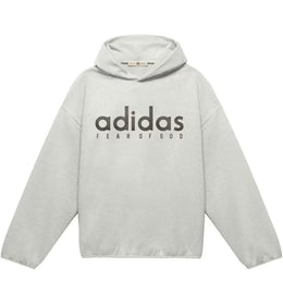 adidas Fear Of God Athletics Cotton Fleece Hoodie Medium Grey Heather - authentic adidas apparel