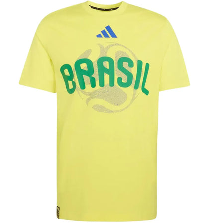 adidas FIFA World Cup 26 Brazil T-Shirt Bright Yellow - authentic adidas apparel
