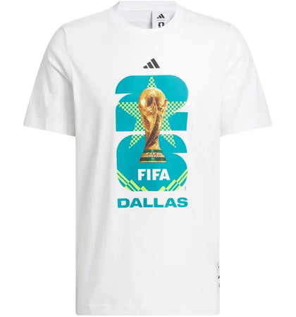 adidas FIFA World Cup 26 Host City Dallas Graphic T-Shirt White - authentic adidas apparel