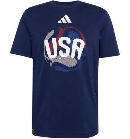 adidas FIFA World Cup 26 USA T-Shirt Team Navy Blue - authentic adidas apparel
