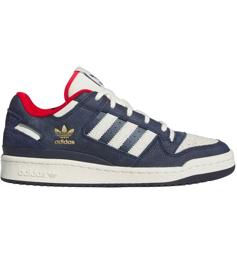 adidas Forum Low CL Night Indigo Ivory Better Scarlet - vue 360