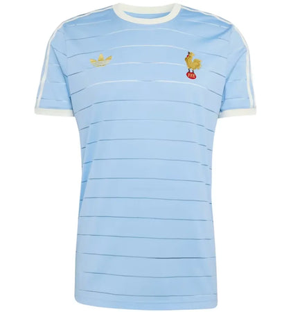 adidas France Rugby 120 Years Crunch T-shirt Clear Sky Blue - authentic adidas apparel