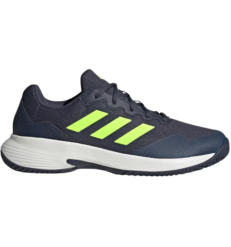 adidas Gamecourt 2.0 Shadow Navy Lucid Lemon Core White - vue 360