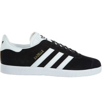 adidas Gazelle Black White-Gold Metallic (Women's)