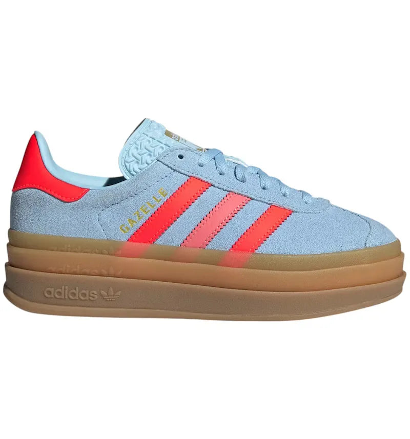 adidas Gazelle Bold Clear Sky Solar Red Gold Metallic (GS) - vue 360