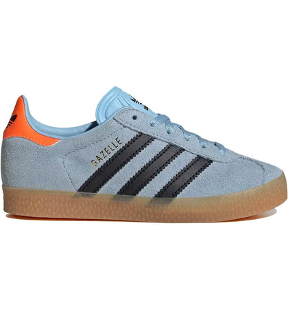 adidas Gazelle Clear Sky Black Solar Orange (PS) - authentic adidas sneakers