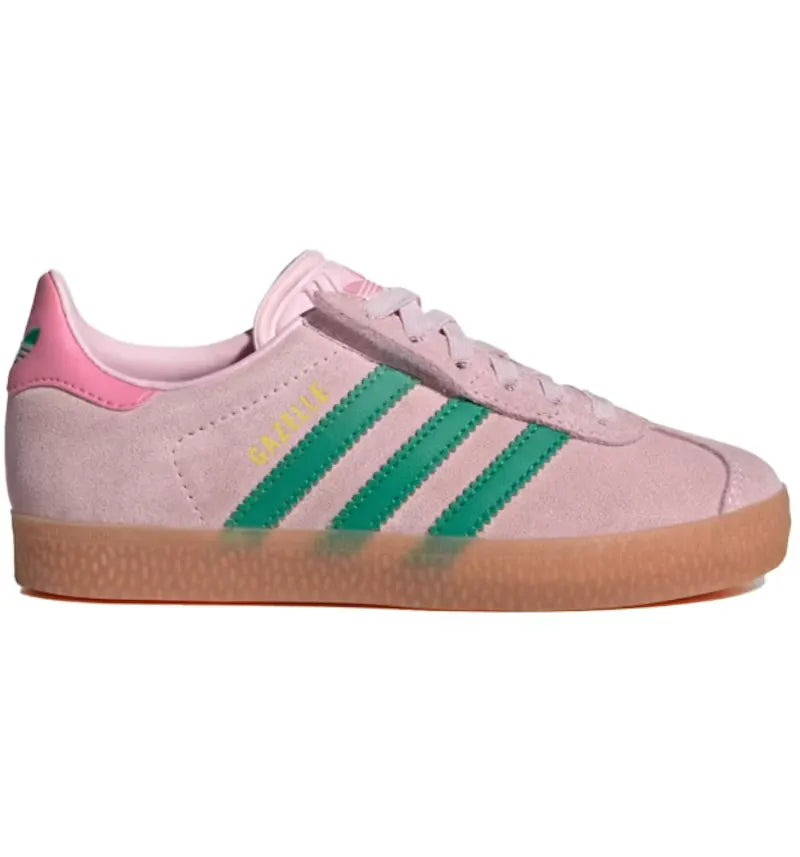 adidas Gazelle Comfort Closure Clear Pink Court Green (PS) - vue 360