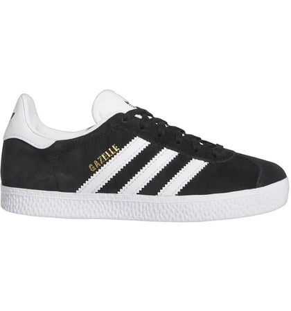 adidas Gazelle Core Black Cloud White Gold Metallic (PS) - authentic adidas sneakers