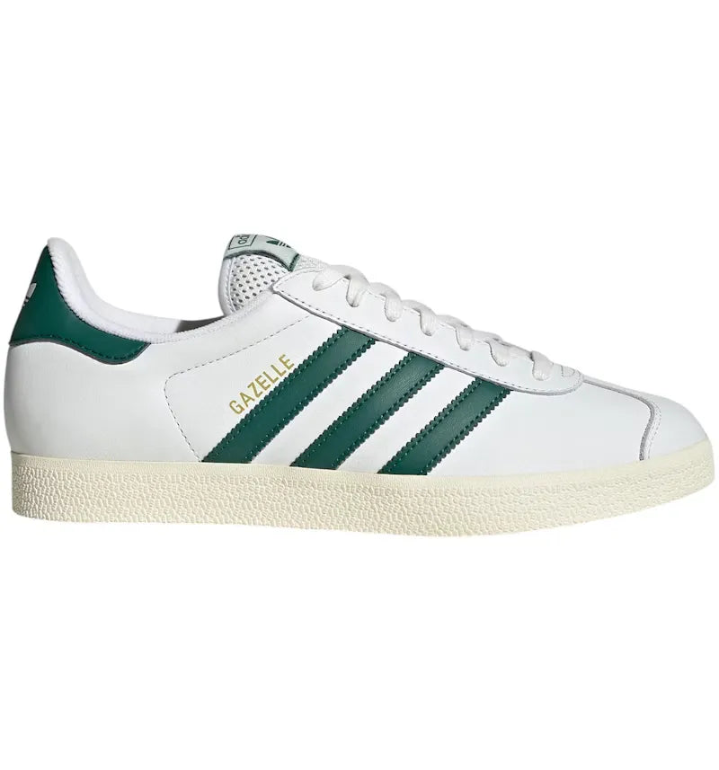 adidas Gazelle Core White Collegiate Green Cream White - vue 360