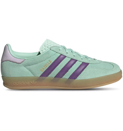 adidas Gazelle Indoor Clear Mint Active Purple (Women's) - authentic adidas sneakers