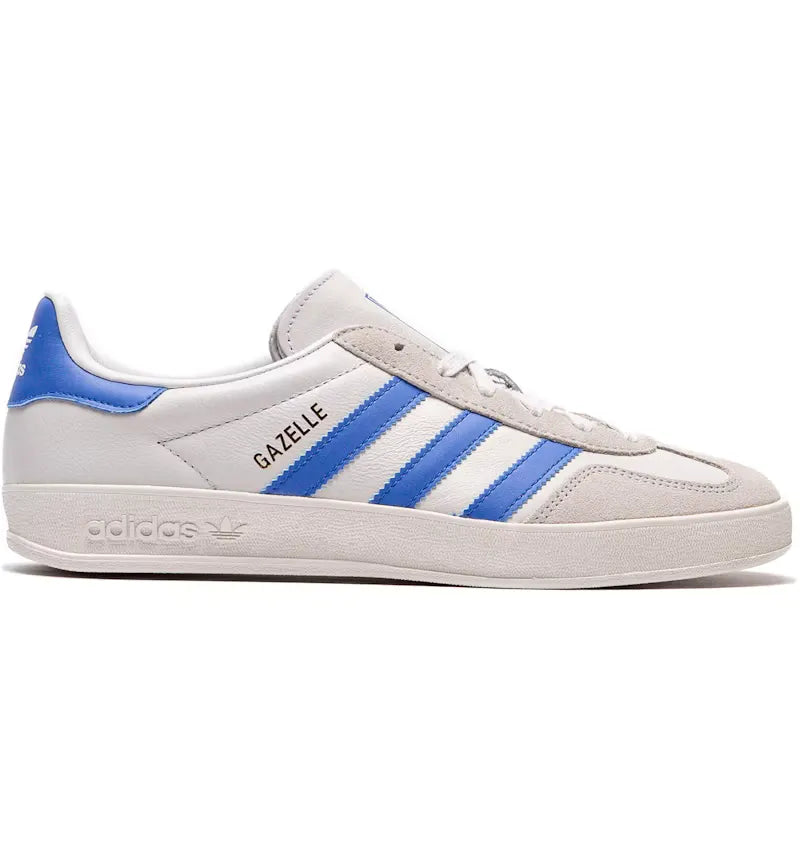 adidas Gazelle Indoor Crystal White Blue Grey - vue 360