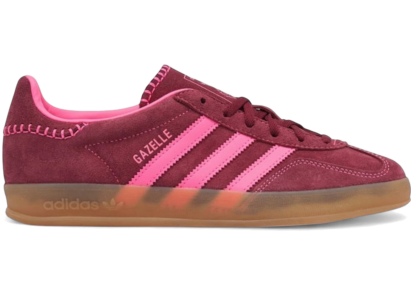 adidas Gazelle Indoor Lucid Pink Noble Maroon (Women's) - vue 360