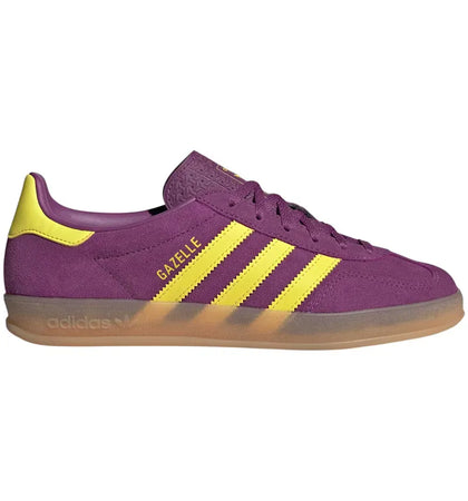 adidas Gazelle Indoor Rich Mauve Bright Yellow (Women's) - authentic adidas sneakers