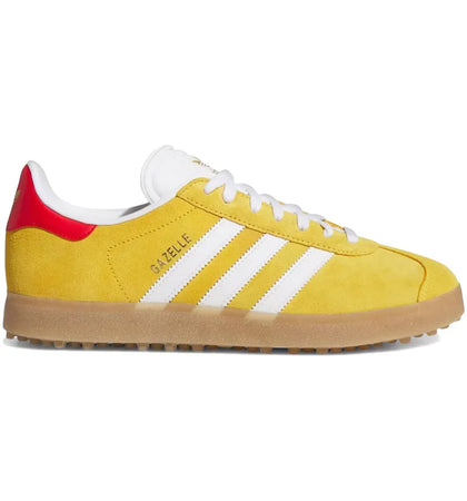 adidas Gazelle Spikeless Golf Bold Gold White Better Scarlet - authentic adidas sneakers