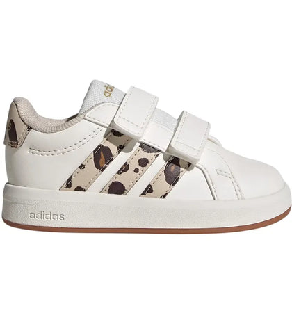 adidas Grand Court 3.0 CF White Aurora Coffee Cheetah (TD) - authentic adidas sneakers