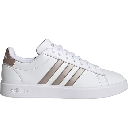 adidas Grand Court Cloud White Platinum Metallic (Women's) - authentic adidas sneakers