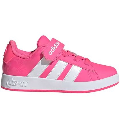 adidas Grand Court Marvel Avengers Lucid Pink White (GS) - authentic adidas sneakers