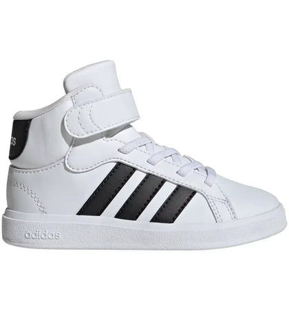 adidas Grand Court Mid Cloud White Core Black (GS) - authentic adidas sneakers