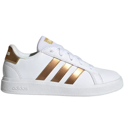 adidas Grand Court Sustainable Cloud White Matte Gold (GS) - authentic adidas sneakers