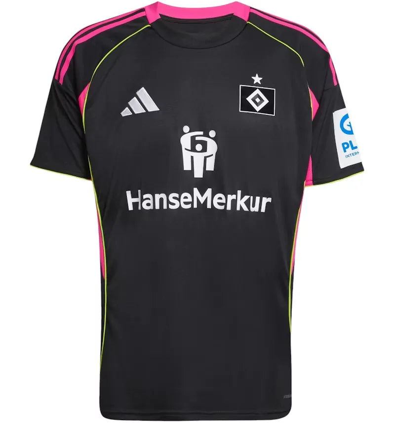 adidas Hamburger Sv Jersey (Short Sleeve) Black Team Semi Sol Yellow - vue 360