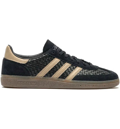adidas Handball Spezial Basket Weave Black Trace Khaki - authentic adidas sneakers