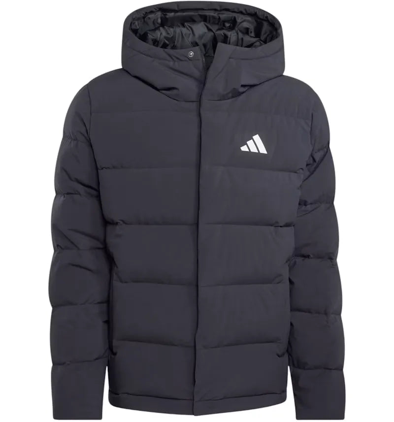 adidas Helionic Climawarm Hooded Down Jacket Black - vue 360