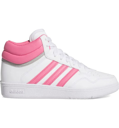 adidas Hoops 4.0 Mid Cloud White Pink Fusion Grey Two (GS) - authentic adidas sneakers