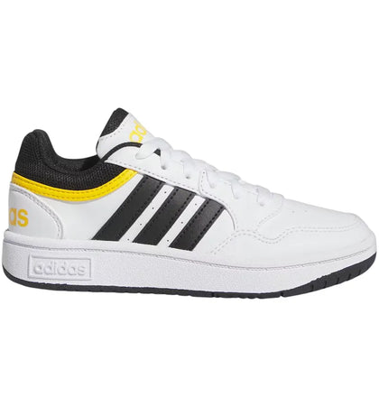 adidas Hoops Cloud White Core Black Bold Gold (GS) - authentic adidas sneakers